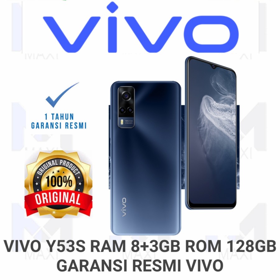 Vivo Y53S 8/128 Ram 8GB Internal 128GB Garansi Resmi