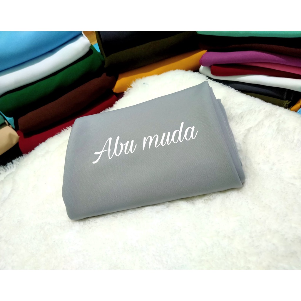 khimar instan mawar 2 layer free cadar 2 layer tali kerudung segi empat instans.hijab instan-Abu muda