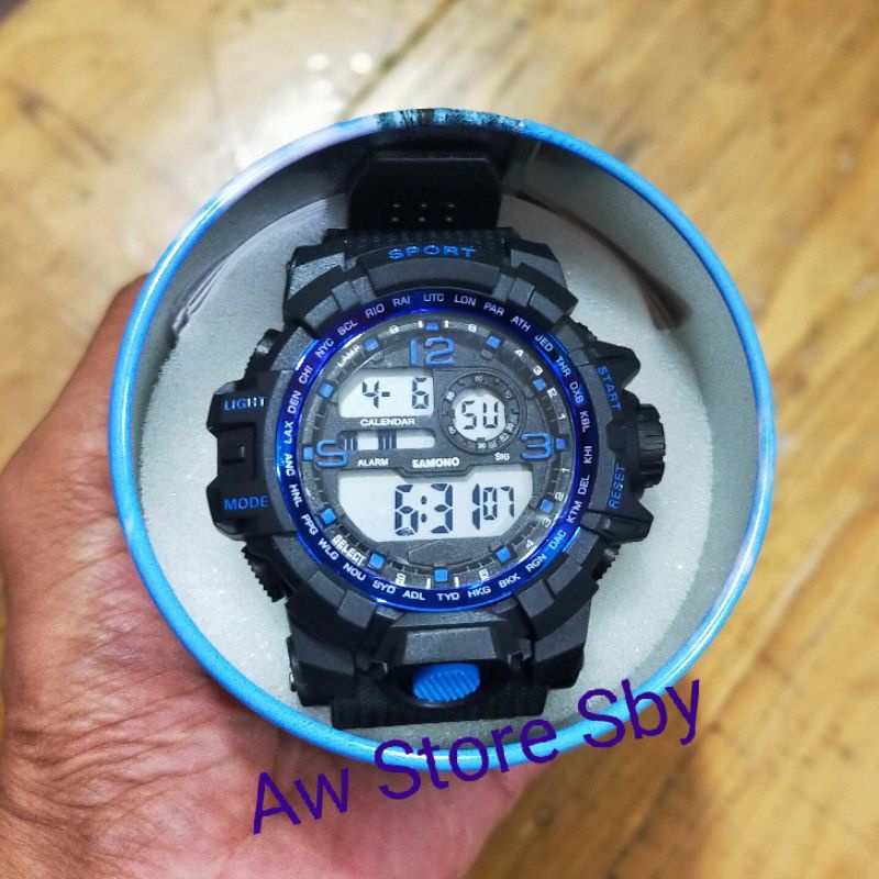 (SAMONO) SPORT WATCH WATER RESISTANT JAM TANGAN FASHIONABLE WATERPROOF S-W01