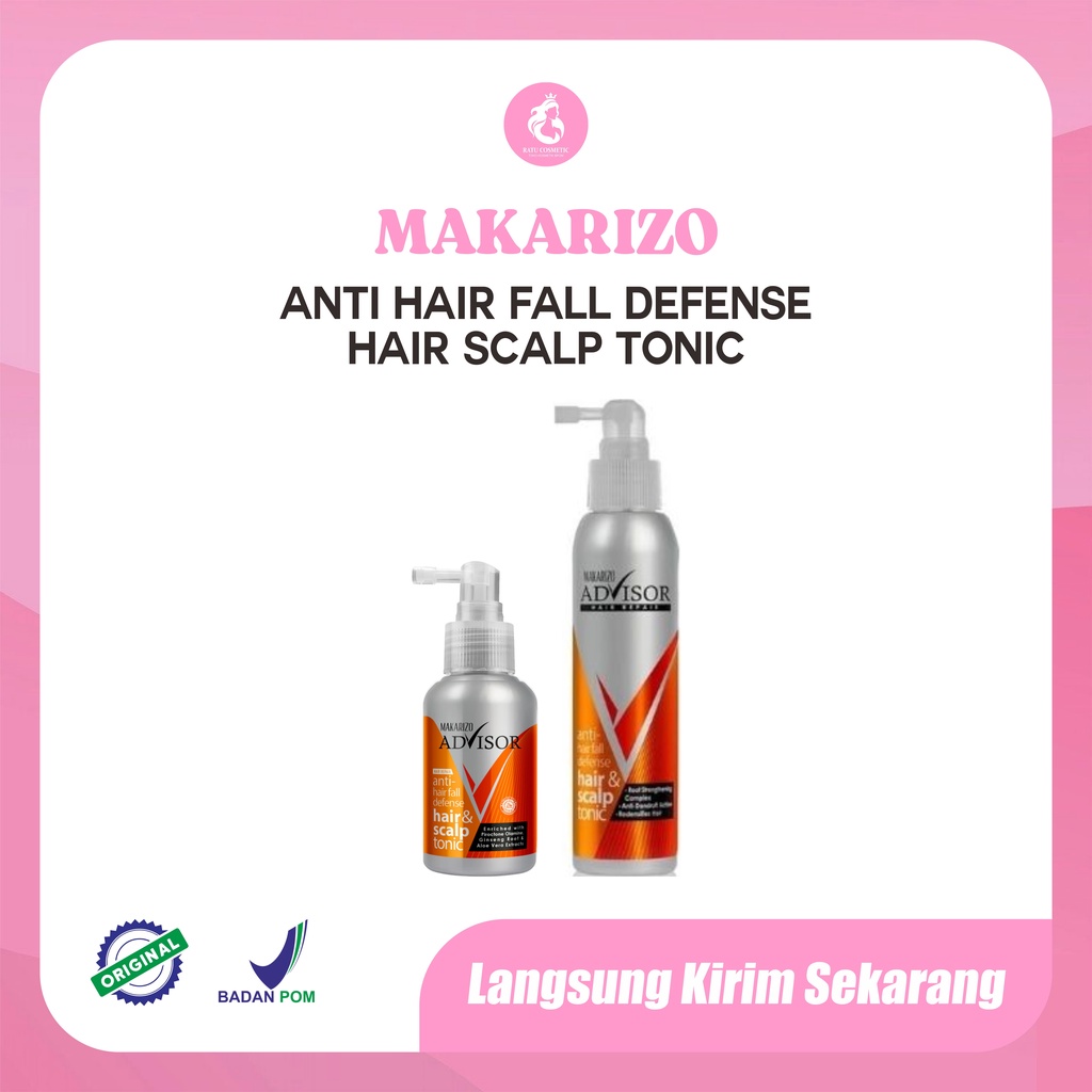 MAKARIZO Anti Hair Fall Defense Hair &amp; Scalp Tonic 145ml / 65ml