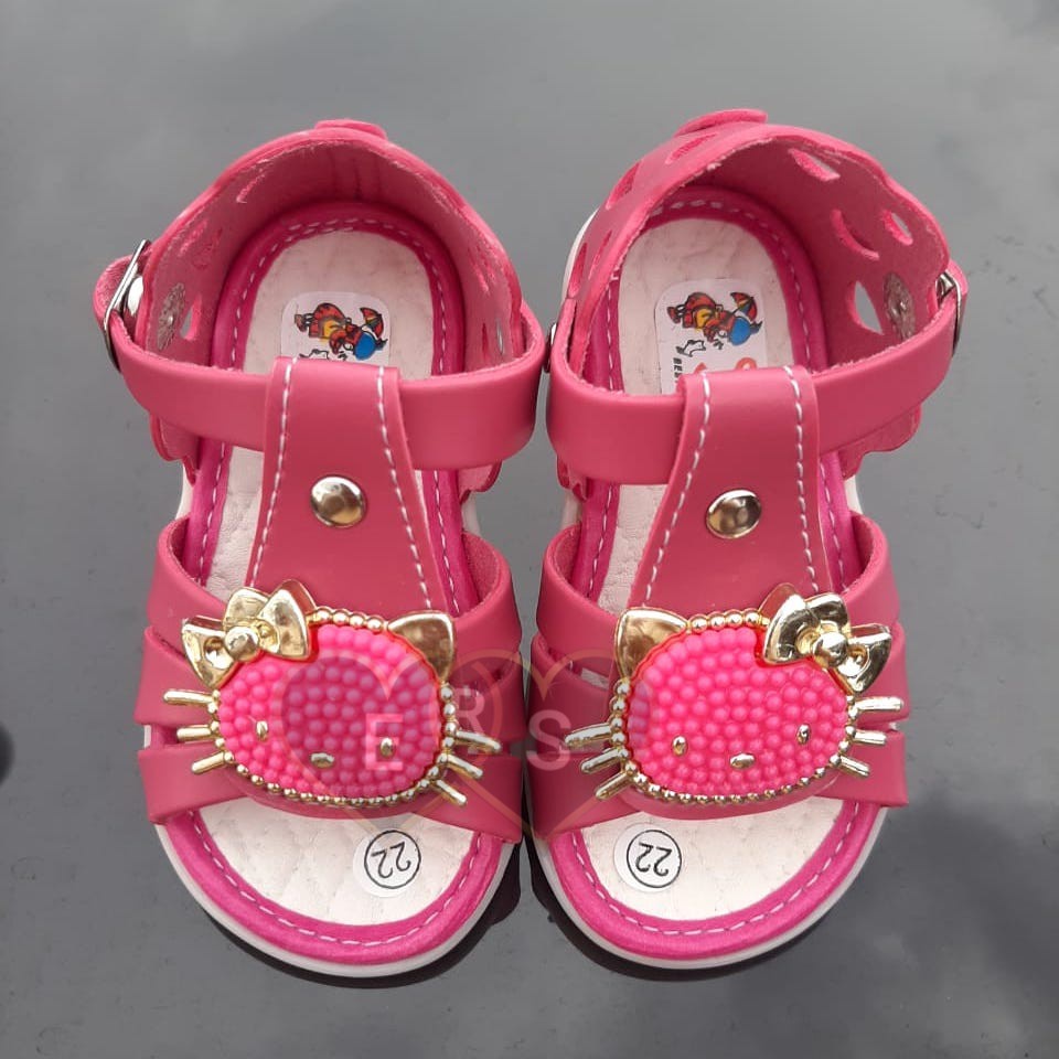 TOKOERS SDP02 Sepatu Sandal Anak Perempuan Umur 1 s/d 3 tahun - Hello Kitty