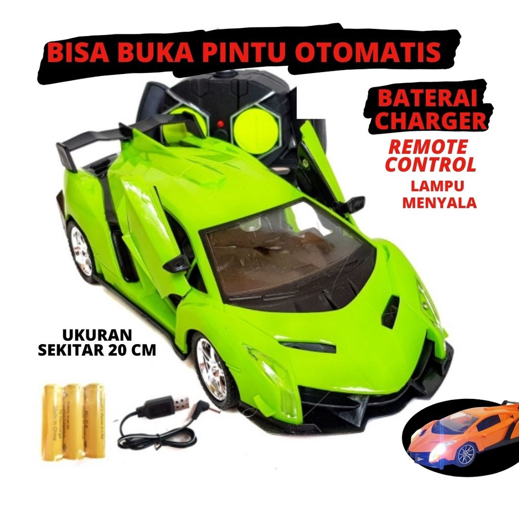 Mobil RC Remote Control Lamborghini baterai cas Sedan Sport Buka Pintu Mobil Remot Kontrol Terbaru