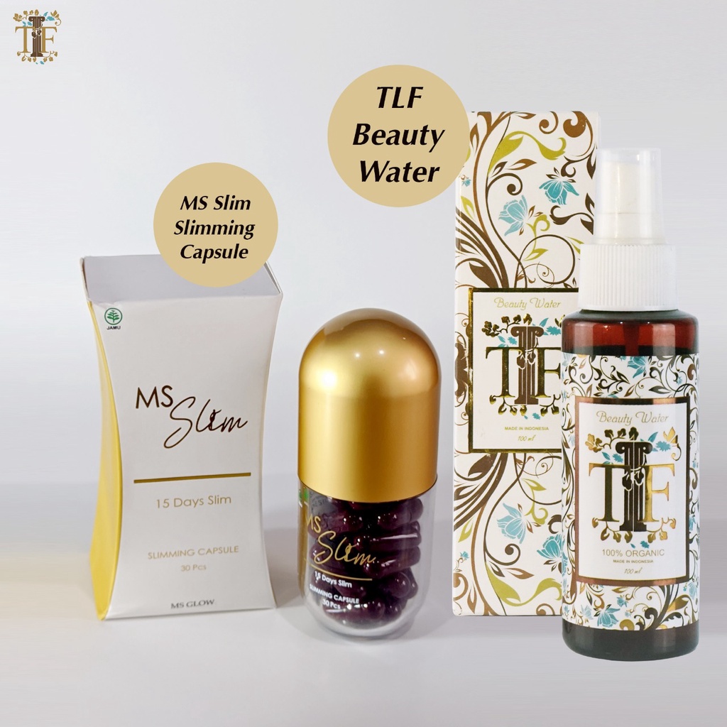 MS Glow Slimming Capsule Original | Pelangsing Badan | MS Slim Capsule Aman BPOM & TLF Beauty Water