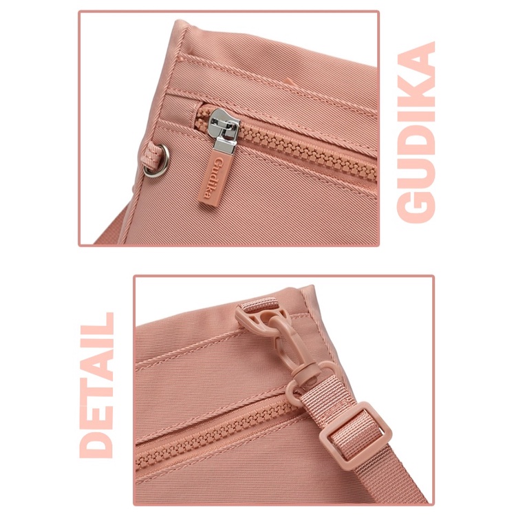 BIG SALE GUDIKA - Tas Selempang Couple Kece Import Original 5123 - Tas Wanita Selempang Bahu Kekinian Terbaru Bahan Nylon Waterproof Anti Air - slingbag - tas mini - bag - cewek - imut - fashion - branded - santai - tas - slempang - termurah - ori