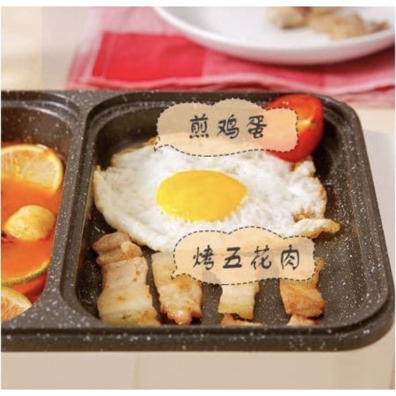 PANCI HOTPOT BBQ 2in1 - 2IN1 ElECTRIC GRILL PAN DAN HOTPOT