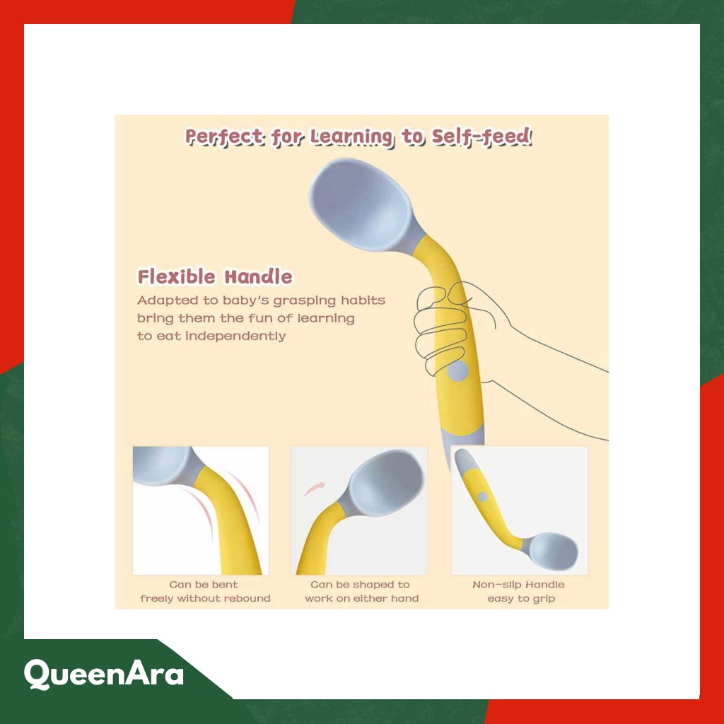 LOPE Sendok Garpu Bayi Soft Silicone Spoon - LP71