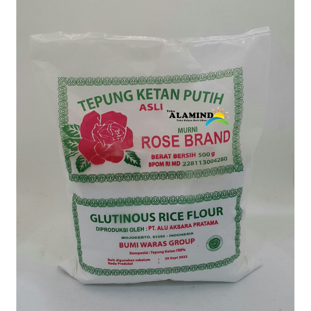 

Tepung Ketan Putih Rose Brand 500gr
