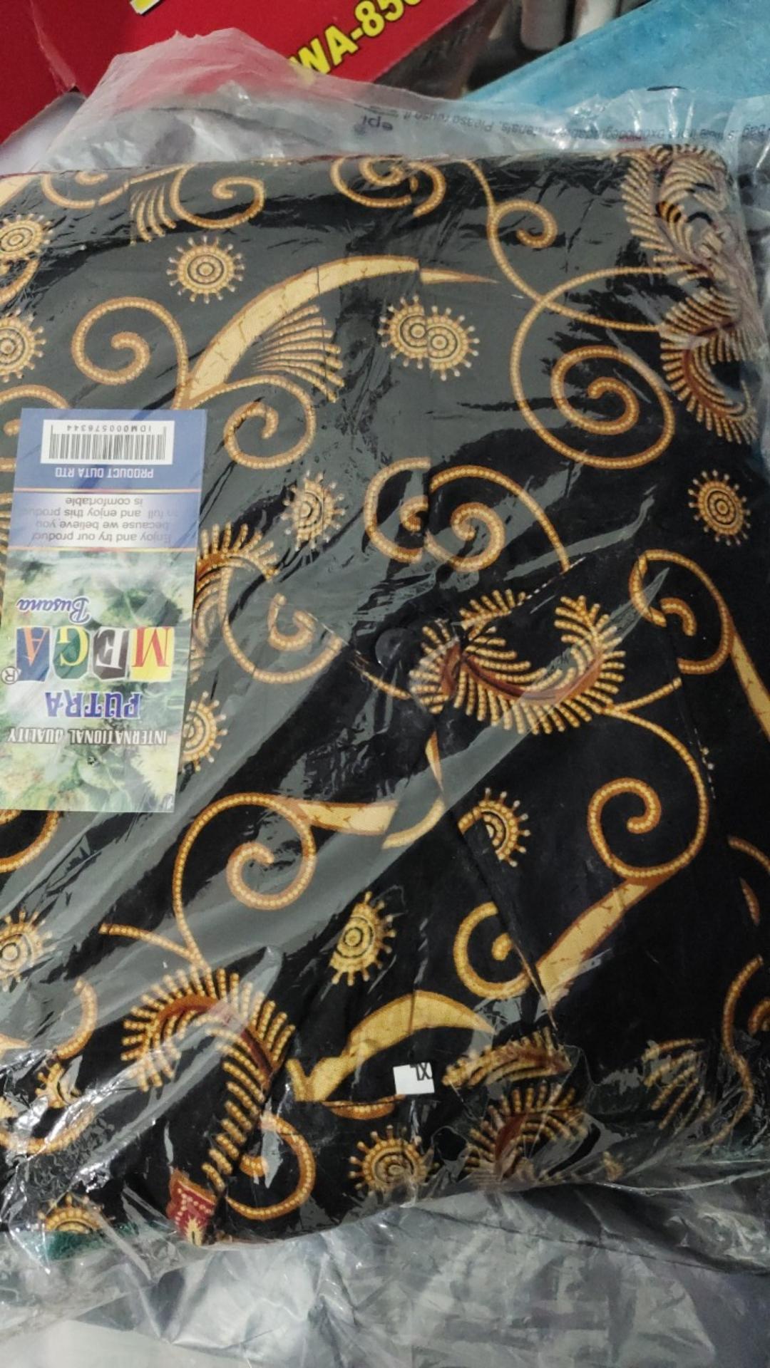 Couple Batik Sarimbit Gamis Hem Sogan  2518