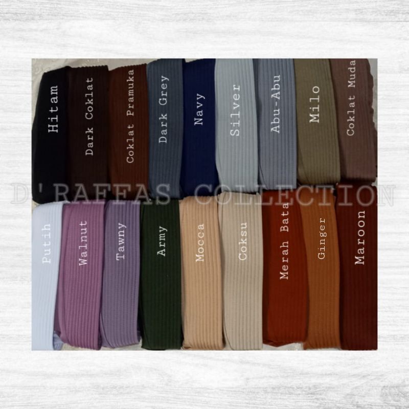 [L/All Size] Hijab Bergo Jersey polos/Daily Hijab/kerudung sekolah/Jilbab instan ori by. ASRI collection.