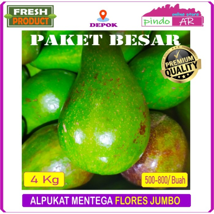 

ALPUKAT MENTEGA FLORES JUMBO KUALITAS PREMIUM