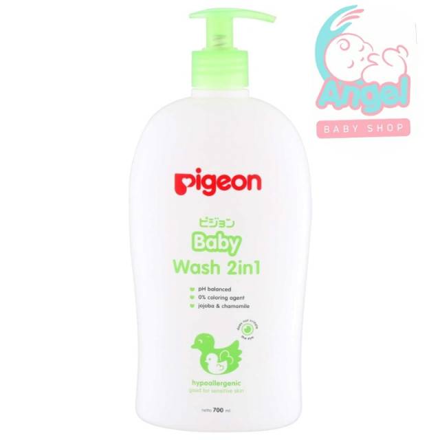 PIGEON BABY WASH 2IN1 HAIR &amp; BODY PUMP - 700 ML