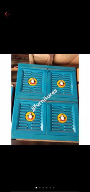 Lemari Plastik 2 Susun Jumbo Gambar Pinguin Murah