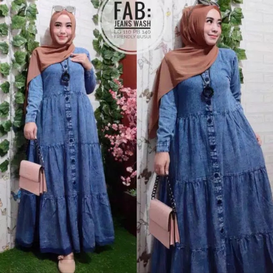 AMARA MAXY JEANS SNOW MAXI DRESS SUSUN GBM