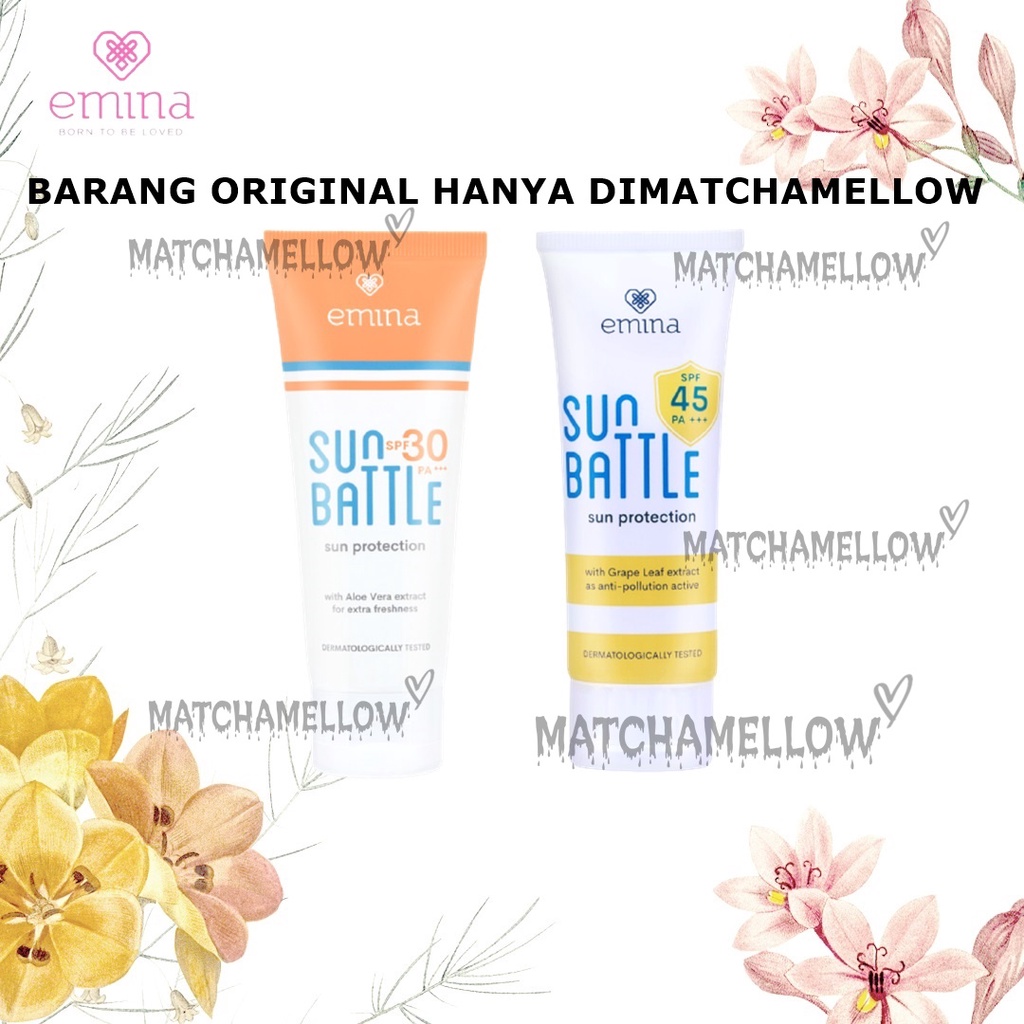 ❄️MATCHA❄️EMINA SUN PROTECTION SPF 30 / EMINA SUN BATTLE SPF 45 PA+++ SUNSCREEN