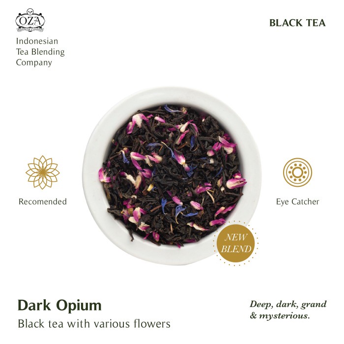 

TEH-DAUN- OZA TEA - DARK OPIUM | BLACK TEA | 40 GRAM (20 CUPS) -DAUN-TEH.
