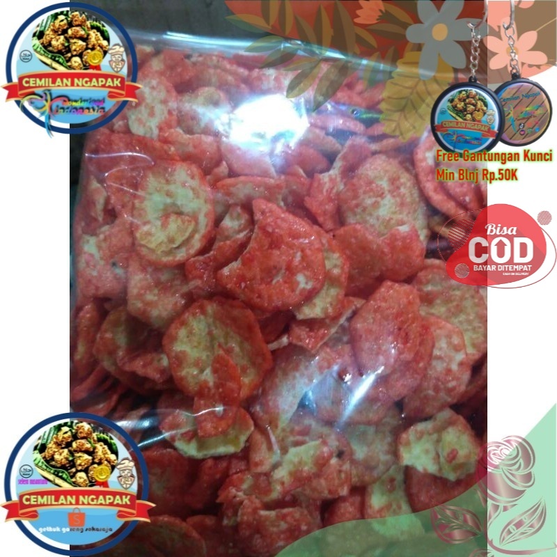

Opak Pedas Murah- Opak Makanan Kampung Pedas Enak WonderFood Indonesia