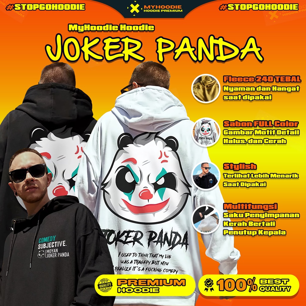 MyHoodie Hoodie Pria Oversize Joker Panda
