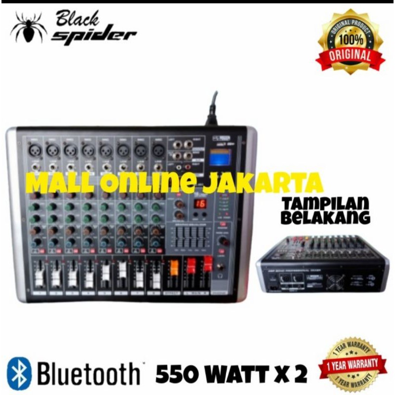 Power mixer blackspider Ml803 Original Bluetooth 8 Channel Ml 803