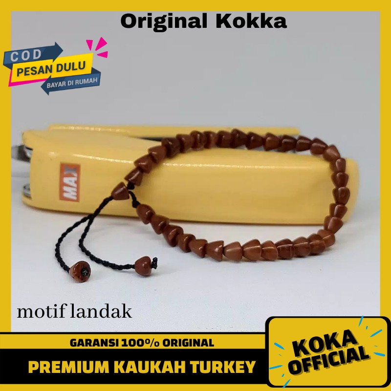 Gelang Kaokah Kaukah Motif Landak Asli Gelang Kayu Koka Kauka Kaoka untuk Kesehatan By Kokka Officia