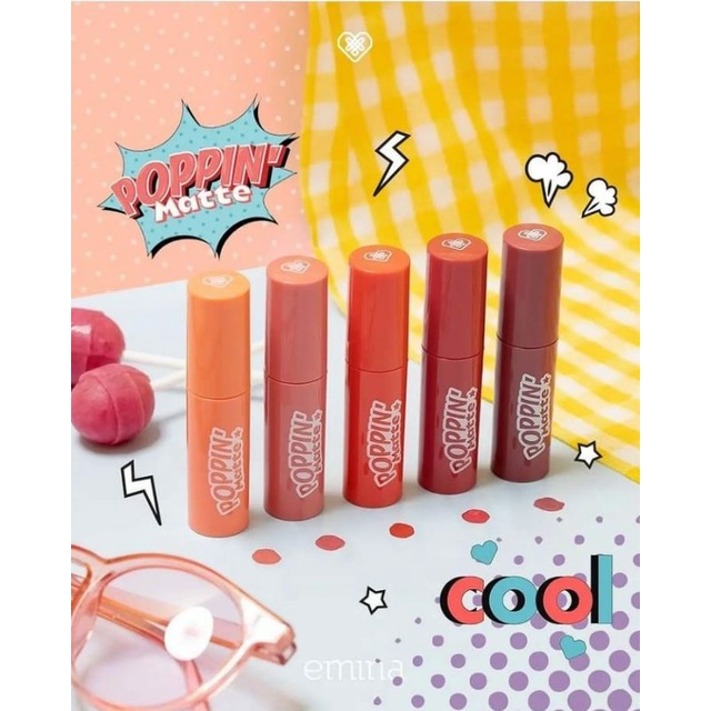 EMINA POPPIN MATTE / LIP MATTE EMINA / PRODUK EMINA / LIP BIBIR