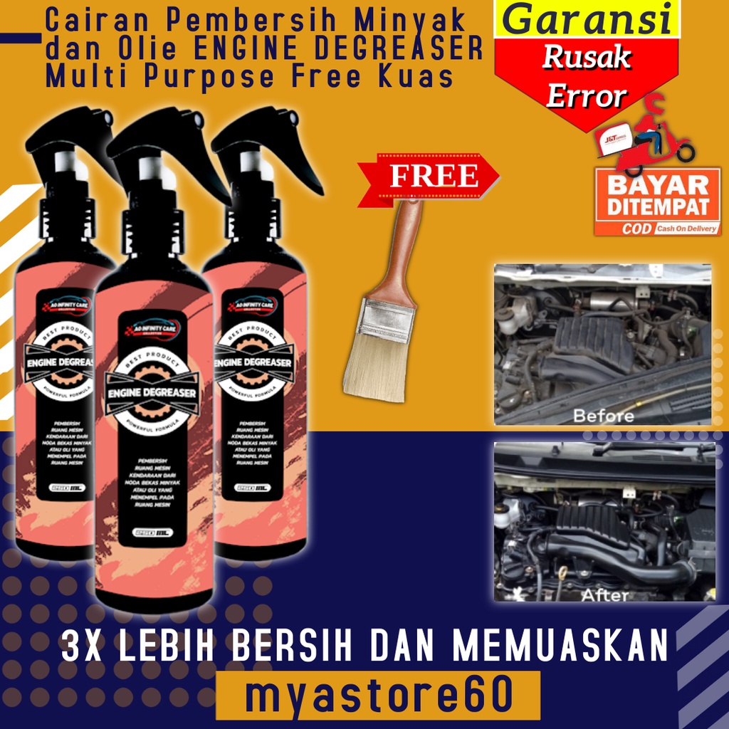 Pembersih Cairan penginclong Minyak dan Olie Perawatan Ajaib Mesin Semua Mobil Motor Universal ENGINE DEGREASER Multi Purpose