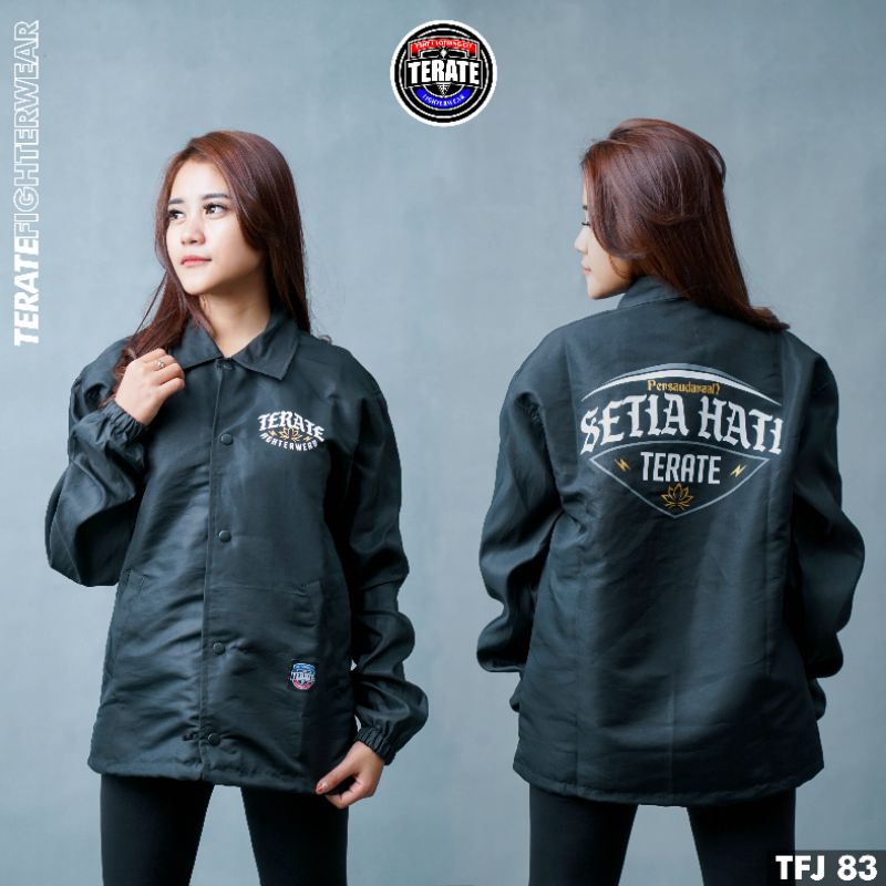 COACH JAKET PSHT HITAM TERBARU JAKET SH TERATE DISTRO TERATE FIGHTERWEAR TFJ 83