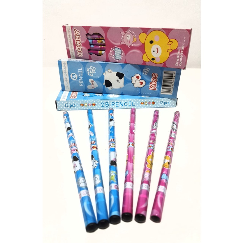 

Isi 12 Pensil Kayu 2B Merek Cowry Murah
