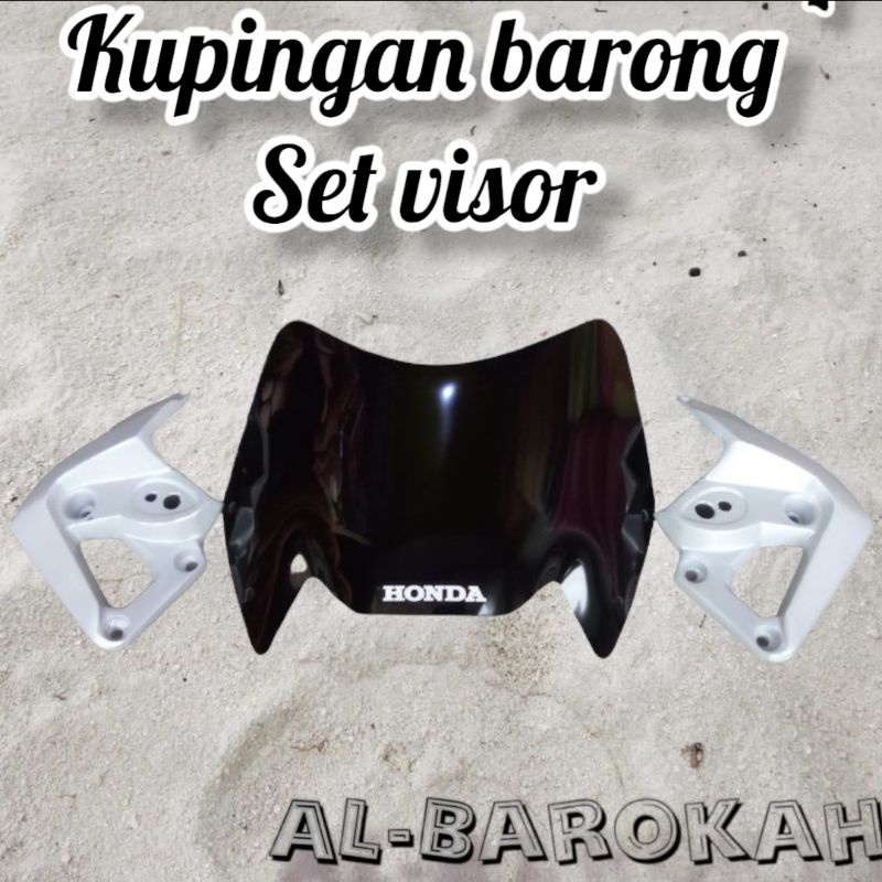 kupingan lampu barong set Visor Tiger Revo