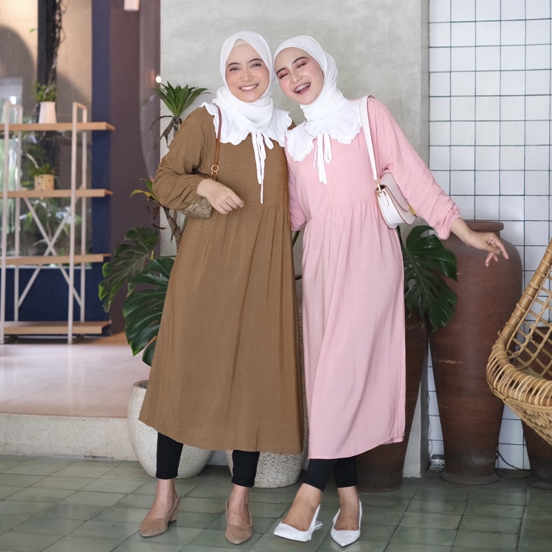 SYAKILLA MIDI DRESS | KOREAN DRESS MIDI DRESS