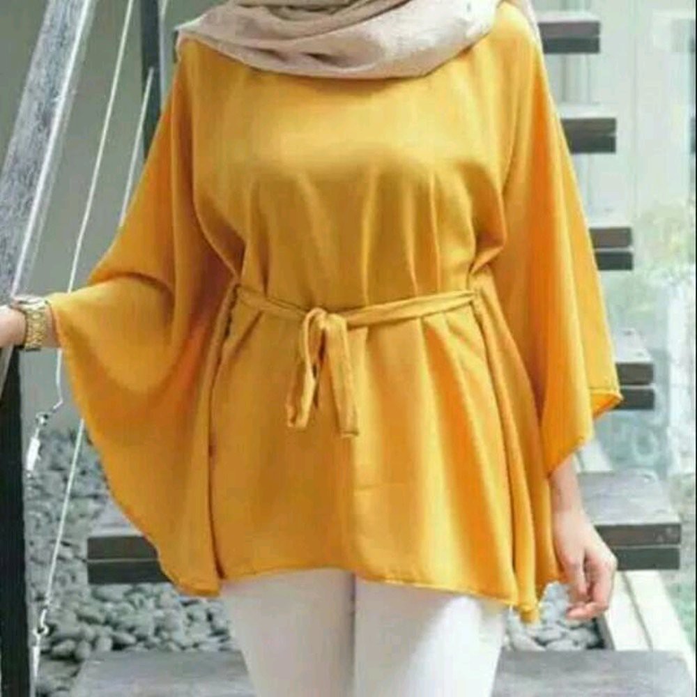 BAJU ATASAN WANITA BLOUSE KEMEJA LENGAN PANJANG MUSLIMAH BUKAN CRESSIDA H M DNC ZOYA SUNDAY MEZORA