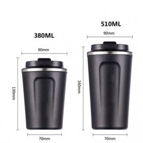 Botol Minum Mug Tumbler Thermos Stainless Steel 380ml - TYYHC204 - Black