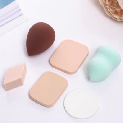 SPONS BEDAK Bulat Kotak Beauty Blender | Sponge Puff Make Up Powder