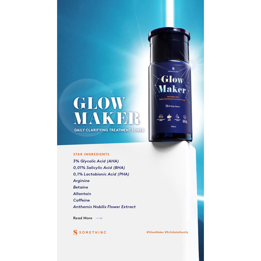 Somethinc Glow Maker AHA BHA PHA Clarifying Treatment Toner