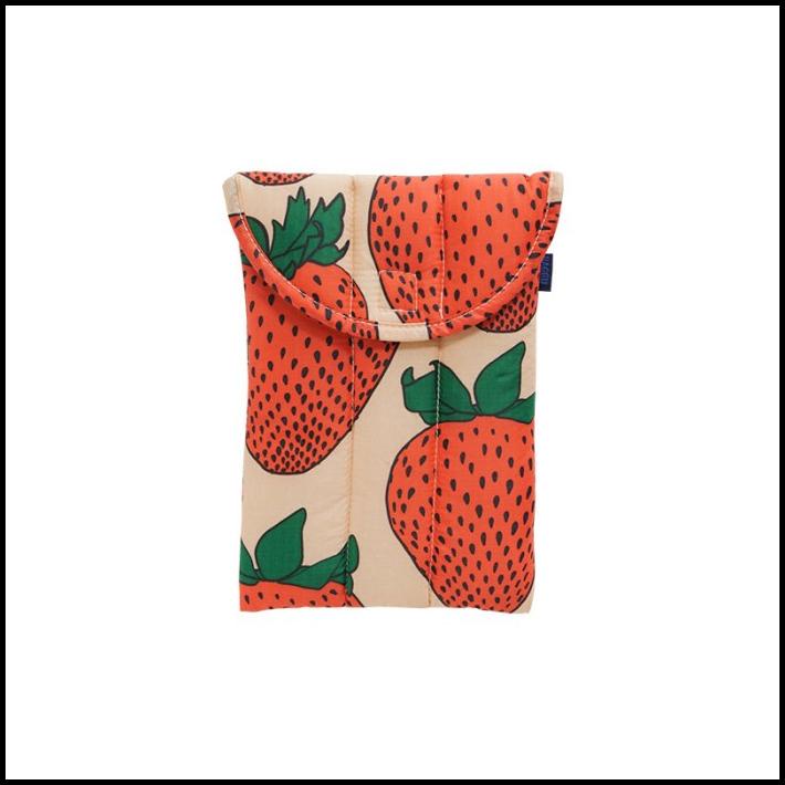 Baggu - Puffy Tablet/Laptop Sleeve In Strawberry