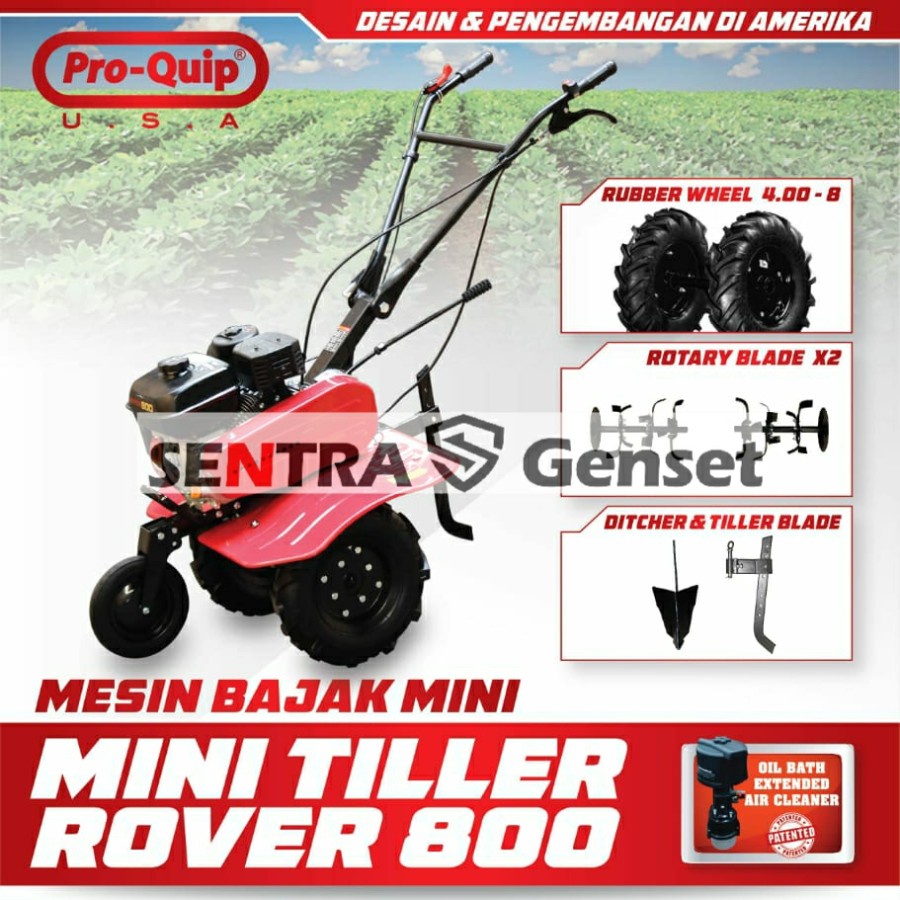 Mesin traktor bajak sawah mini Pro-Quip Rover 800