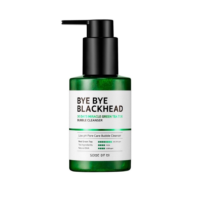 SOMEBYMI BYE BYE BLACKHEAD 30 DAYS MIRACLE GREEN TEA TOX BUBBLE CLEANSER