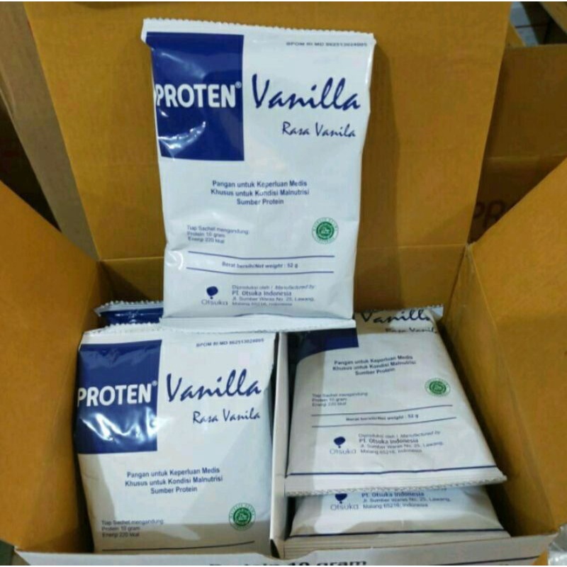 

PROTEN Vanila isi 20 shacet 1Box Harga Promo