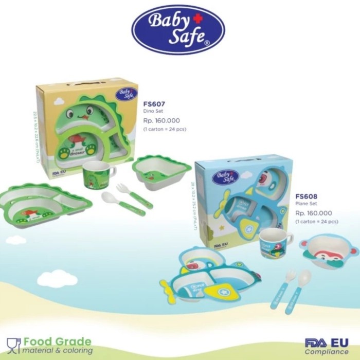 BABY SAFE 3D Feeding Set BPA Free | Gift Set Kado Bayi Baby Gift