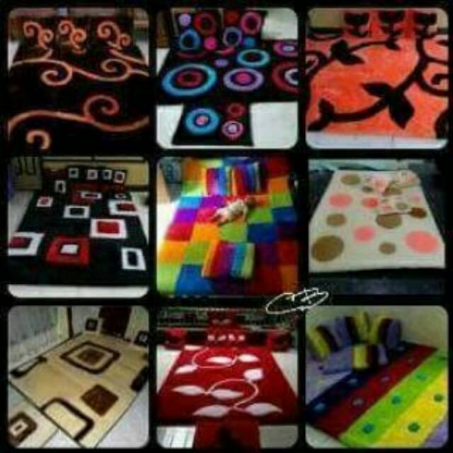 Karpet bulu laspur karakter/karpet karakter