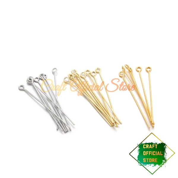 [ 180pcs ] Paku 9 Eyepin Paku Sambung Manik Manik Aksesoris Bahan Craft dan DIY