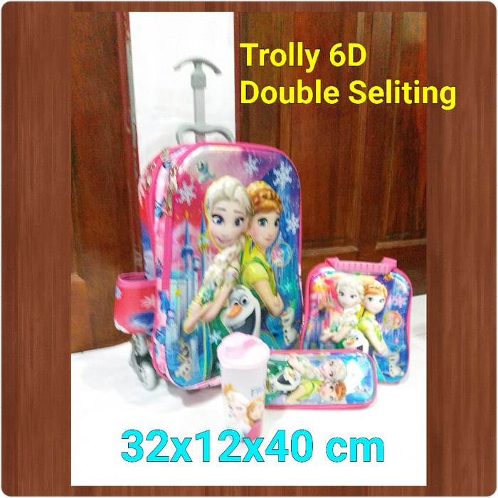 "TAS TROLLEY ANAK FROZEN 2R 6D 4IN1"