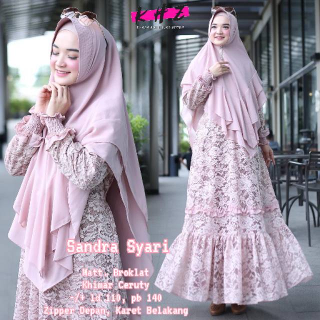 GAMIS SANDRA SET SYARI BY KHZ