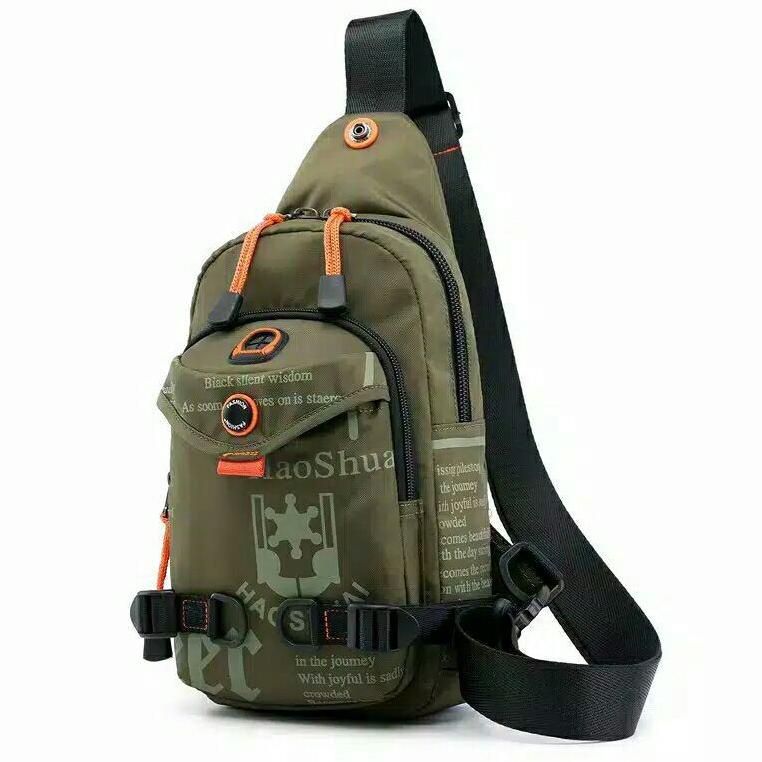 M3H2 Sling bag Pria Haoshuaii // tas selempang pria  S8H