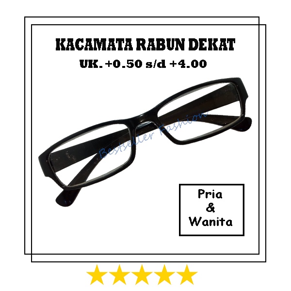 NEW ARRIVAL !! KACAMATA BACA PLUS (+) UNTUK PRIA DAN WANITA KACAMATA RABUN DEKAT TERSEDIA UKURAN +0.50 S/D +4.00 BINGKAI HITAM UNISEX NOCASE