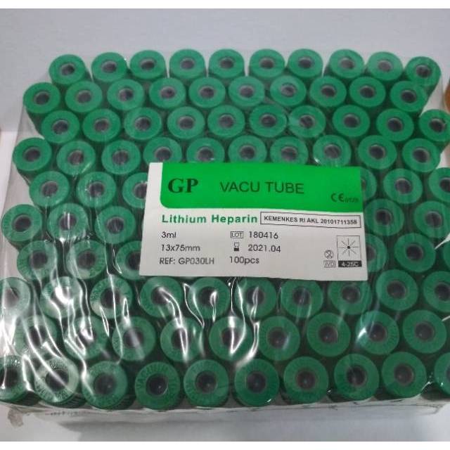 TABUNG LITHIUM HEPARIN TABUNG LITHIUM HEPARIN 3ML