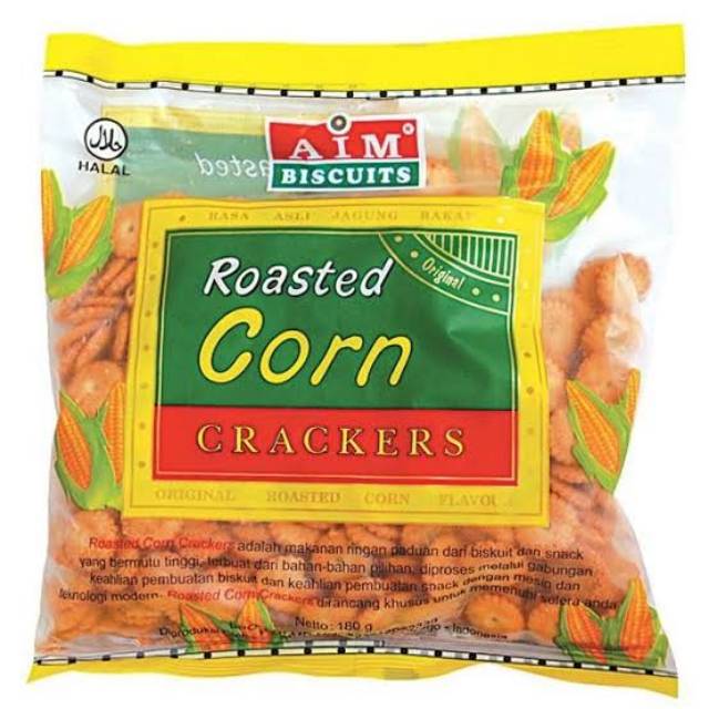 

AIM Roasted Corn Cracker 1 Renceng - 10pcs x 30g