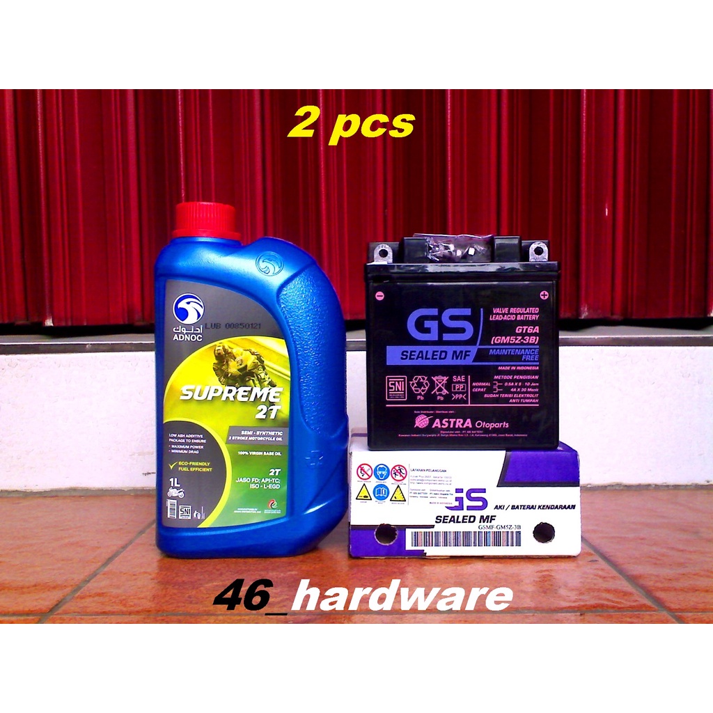 ADNOC SUPREME 2T OLI SAMPING MOTOR FD TC AKI GS SEALED MF GM5Z-3B GT6A - 46_hardware