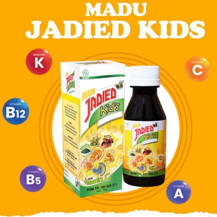 

Jadied Kid's Madu Anak Membantu Menambah Daya tahan Tubuh Anak Agar Tidak Mudah Sakit