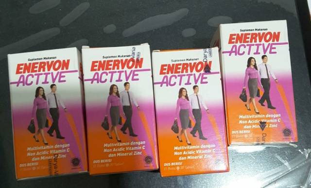 Enervon C / Enervon Active - 1 botol isi 30 tablet - exp 2023