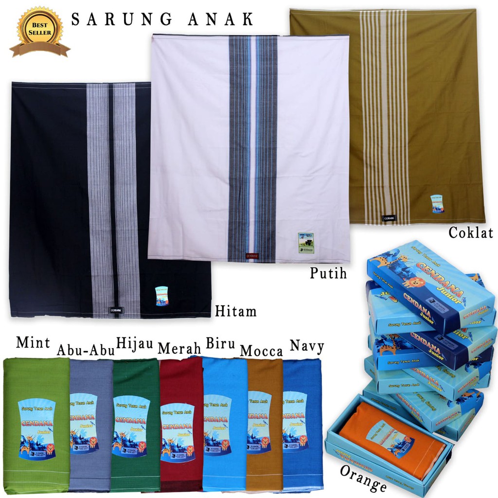 SARUNG CENDANA ANAK WARNA KUALITAS BEST SELLER HARGA GROSIR/BISA/COD